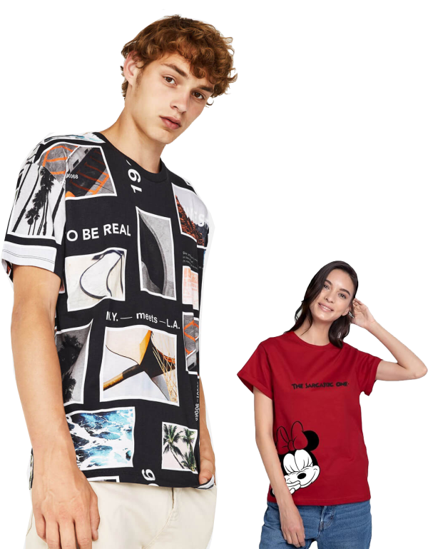 Man + Women T-Shirt Combo Offer